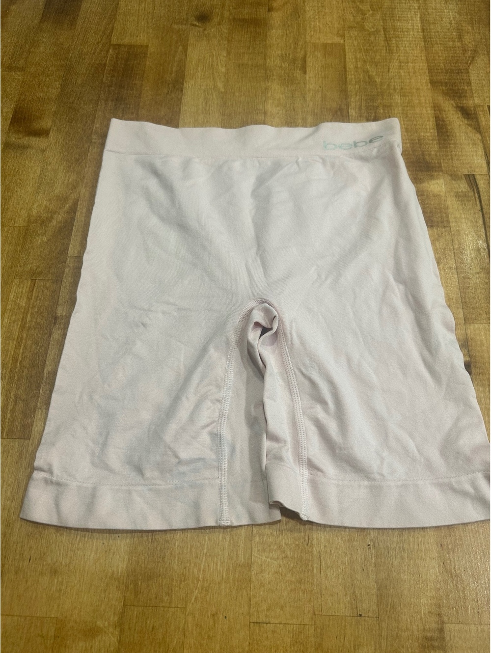 bebe Light Pink Athletic Bike Shorts Large